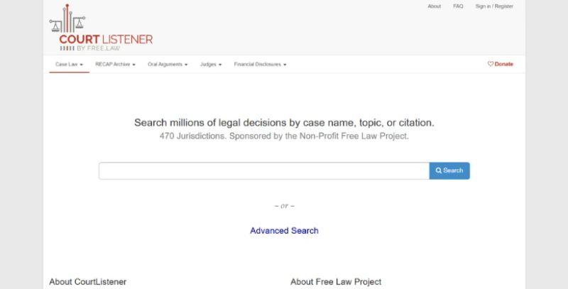 CourtListener screenshot