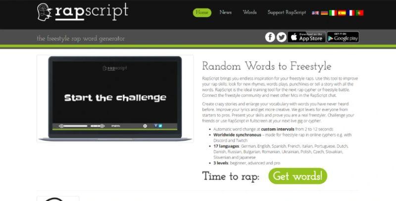 RapScript screenshot