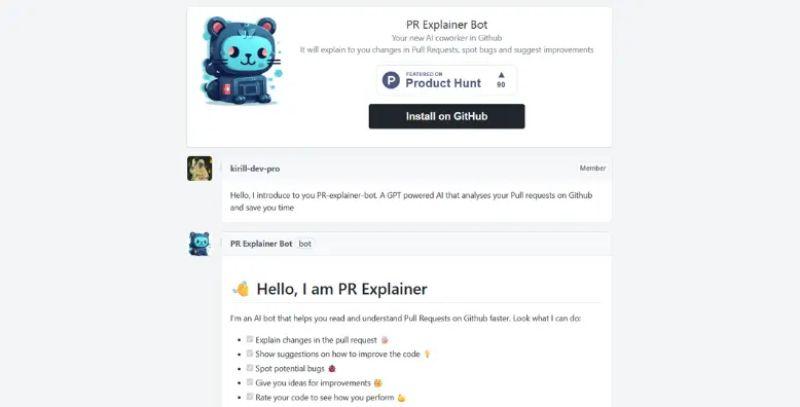 PR Explainer Bot: AI for Github pull requests