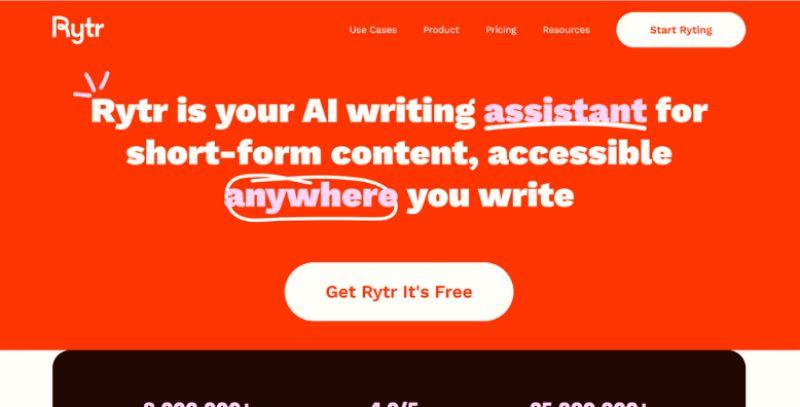 Rytr screenshot