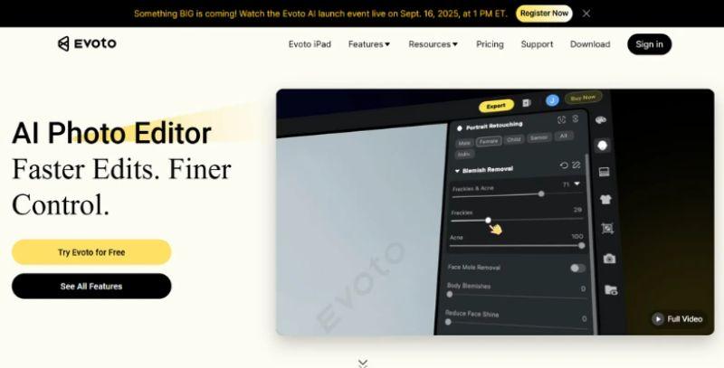 Evoto AI  screenshot