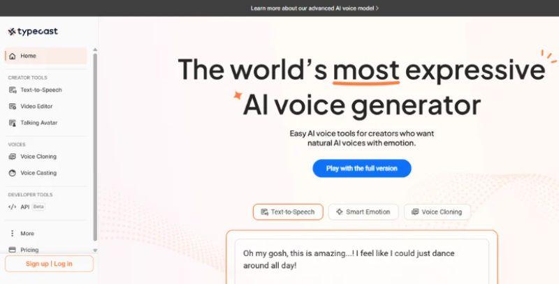 Typecast AI  screenshot