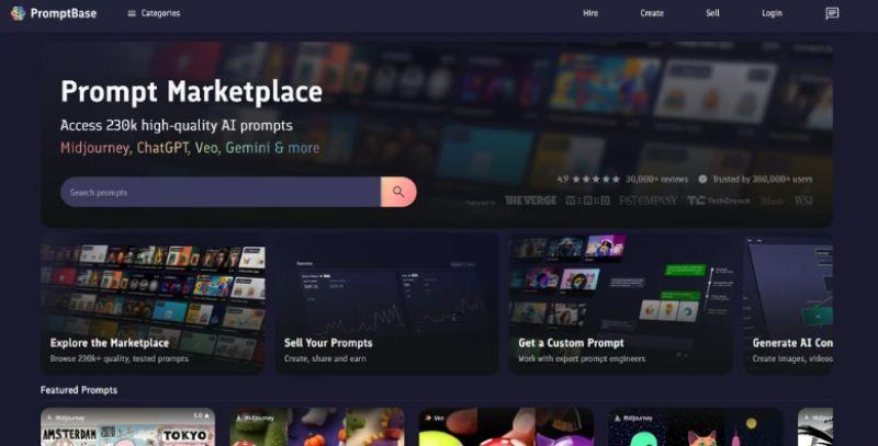 PromptBase: Buy & Sell Best AI Prompts Fast