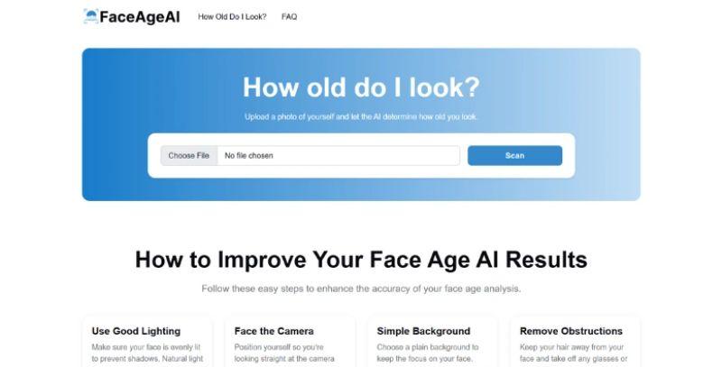 Face Age AI - How Old Do You Really Look?