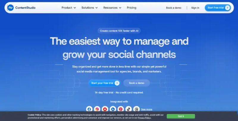 Contentstudio screenshot