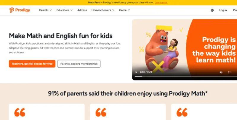 Prodigy: Fun Math and English Learning for Kids
