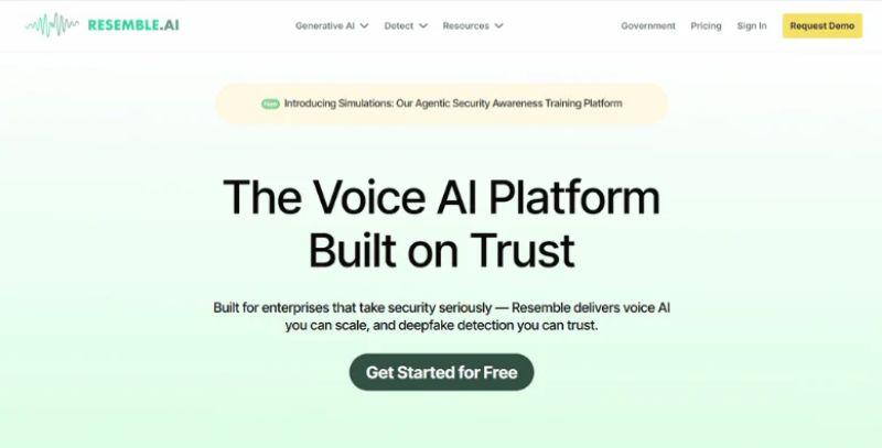 Resemble AI screenshot