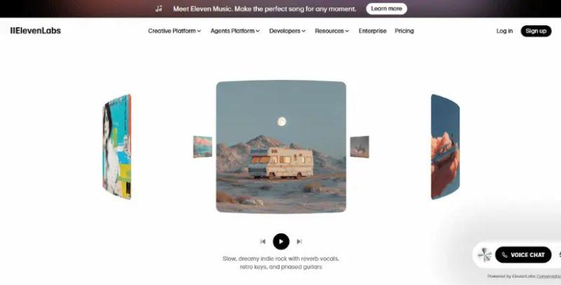 Elevenlabs screenshot