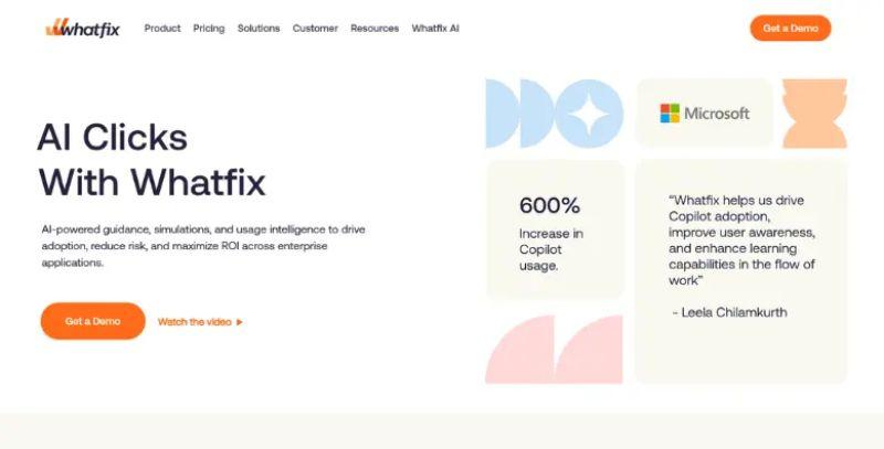 Whatfix Guide Whatfix: AI Guides That Make Software Easy